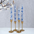 Blue and White Taper Candles